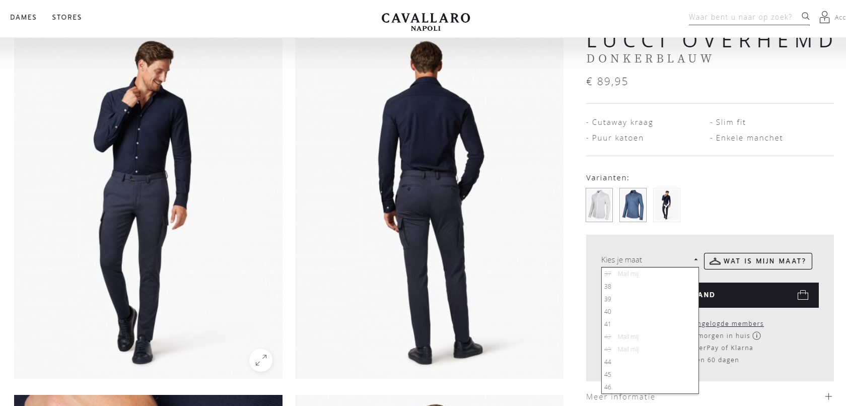 Cavallaro Napoli voorraadoverzicht