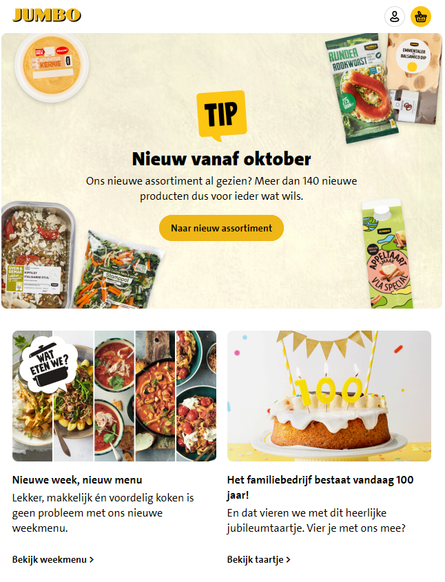 Jumbo mailing met gif