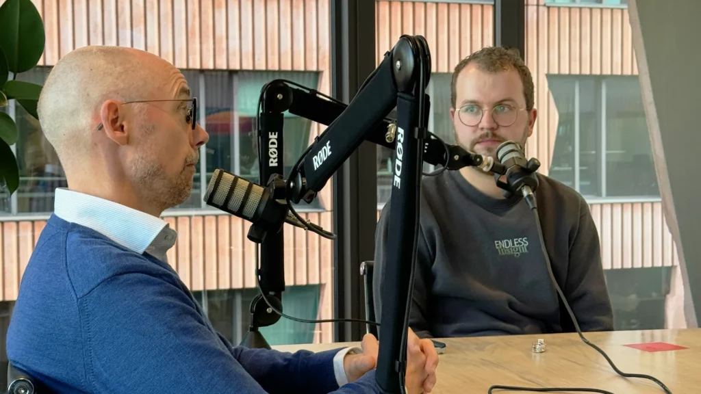 Albert vertelt tijdens de podcast over het belang van een goede presentatie van predictive modellen.