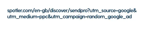 A random example of a URL with UTM tagging
